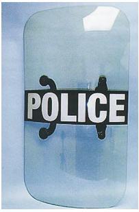 Escudo Paulson antidisturbios de lexan de 122x60x0,4cm